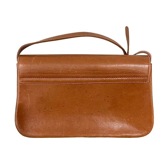 Eberle Genuine Leather Shoulder Bag Made in Brazil Vintage Y2K Minimalist Purse - Picture 2 of 16